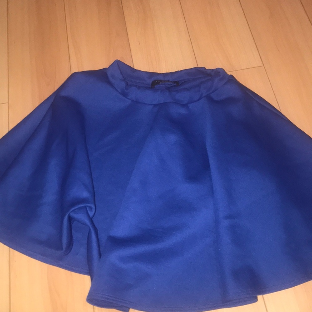 Blue skater skirt